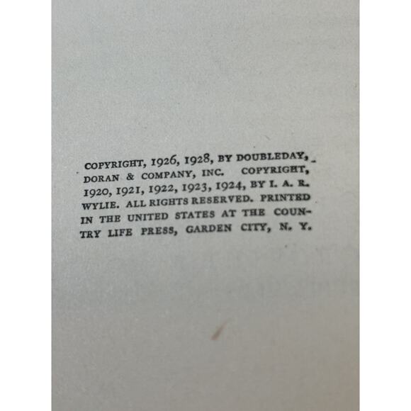 Four Sons by I A R Wylie Vintage HC 1928 Free Shipping - GOOD - Picture 4 of 8